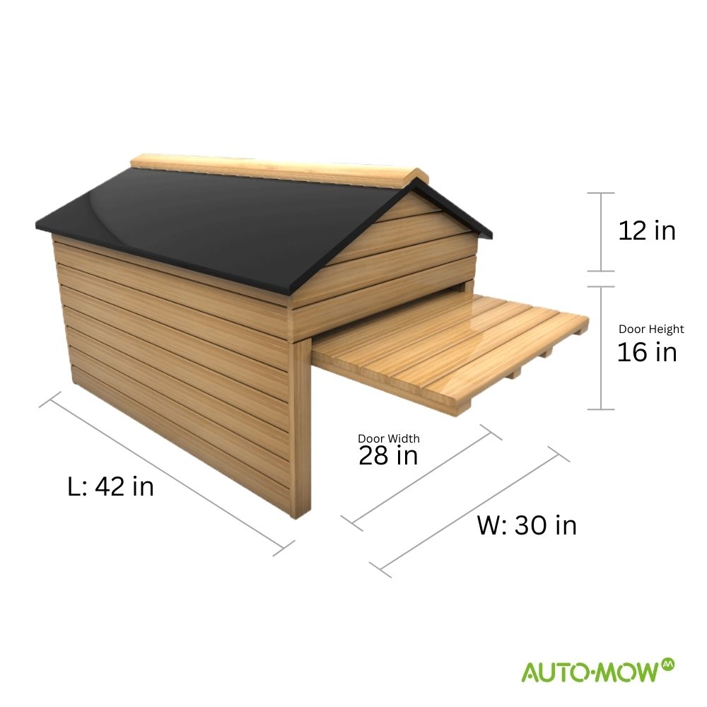My Robot Home (Nature) Robotic Lawnmower Garage Storage Shed 42x30x28 Inches