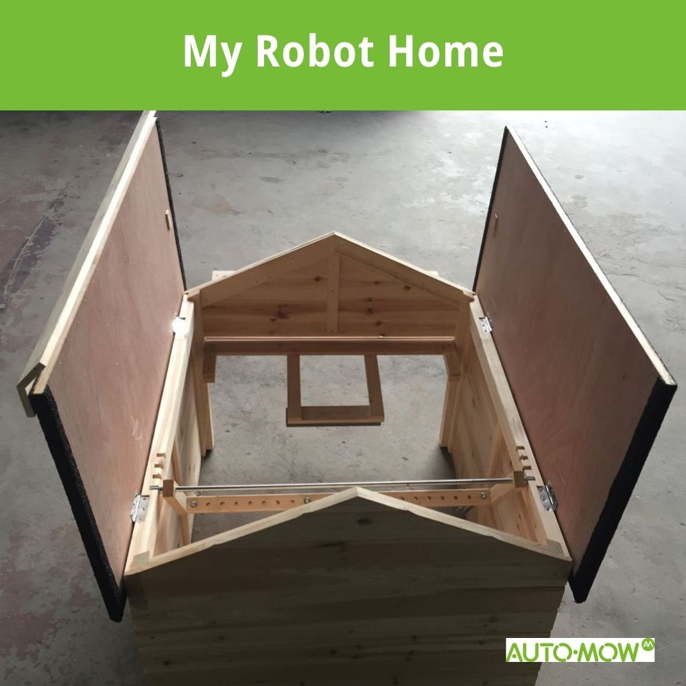 My Robot Home (Nature) Robotic Lawnmower Garage Storage Shed 42x30x28 Inches