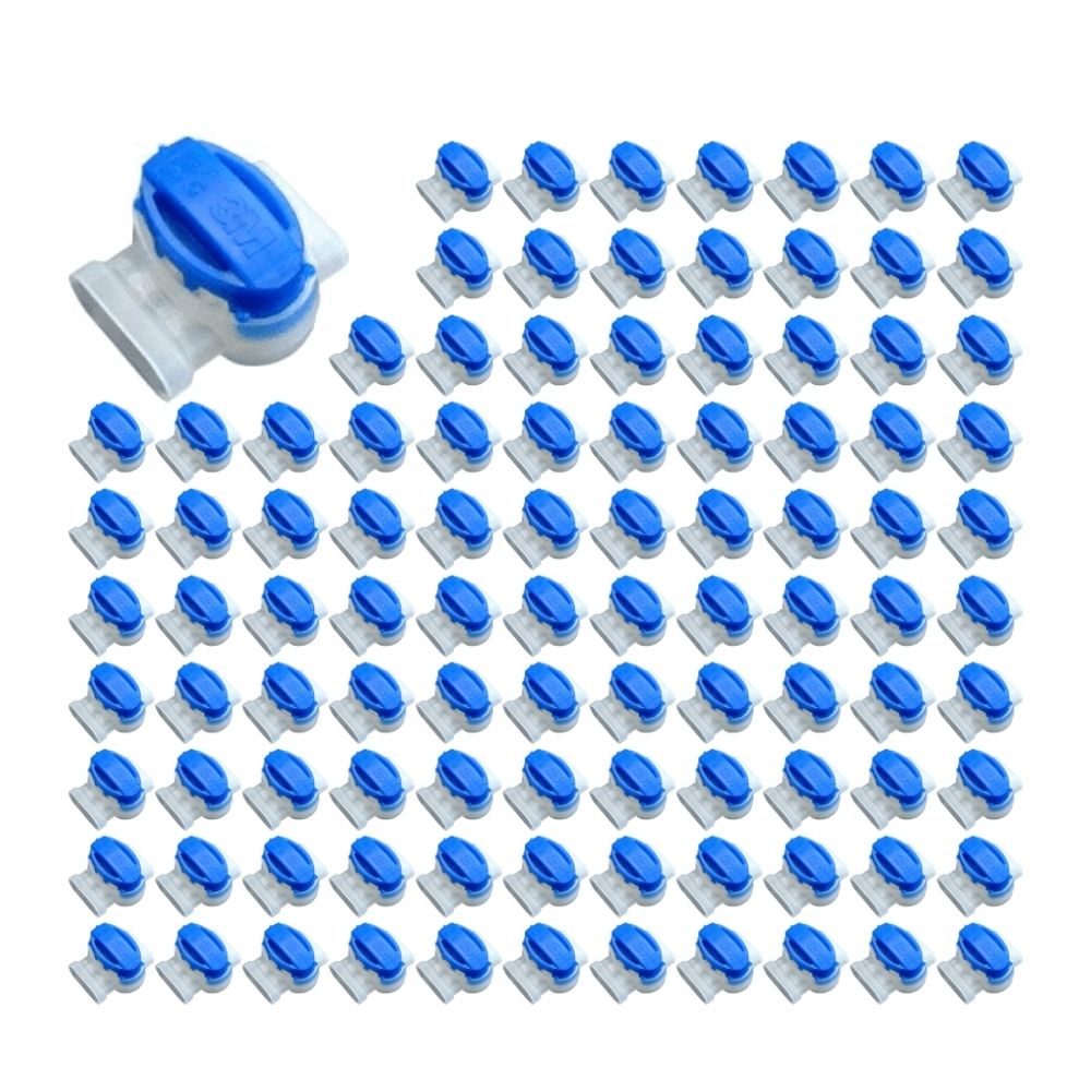 100 Pack/ 5 Pack - 3M IDC 314 Box Scotchlock Gel Waterproof - 3 Wire Connectors - for Robotic Lawnmowers Boundary Wire Connection