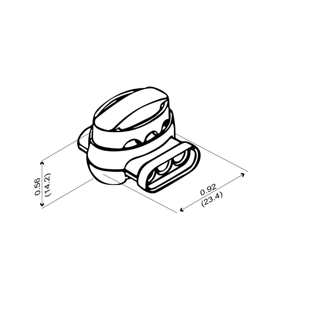 100 Pack/ 5 Pack - 3M IDC 314 Box Scotchlock Gel Waterproof - 3 Wire Connectors - for Robotic Lawnmowers Boundary Wire Connection