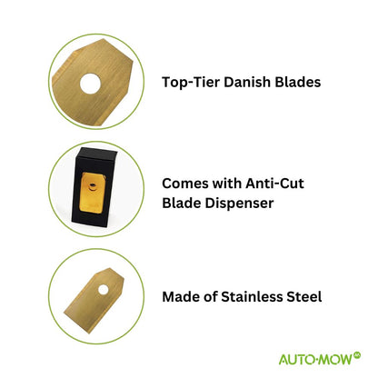 Auto-Mow Husqvarna Extreme Long Life Safety Blades (0.75mm), Gold