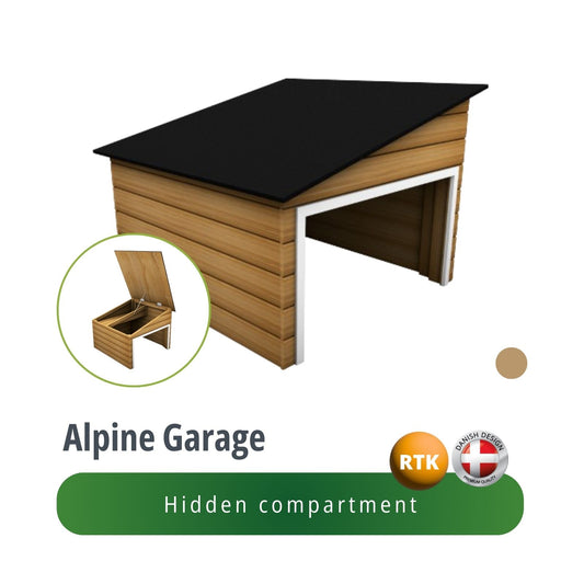 Alpine Garage (Nature) Robotic Lawnmower Garage by Auto-Mow 31x25x20 Inches