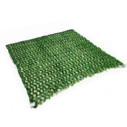 Auto-Mow 10 Pack 30x30 Inches Hybrid Artificial Grass Mesh Includes Bio Pegs Lawn Stakes - Protect The Lawn Give a Better Grip to Robotic Lawn Mowers/80x80cm (Green)