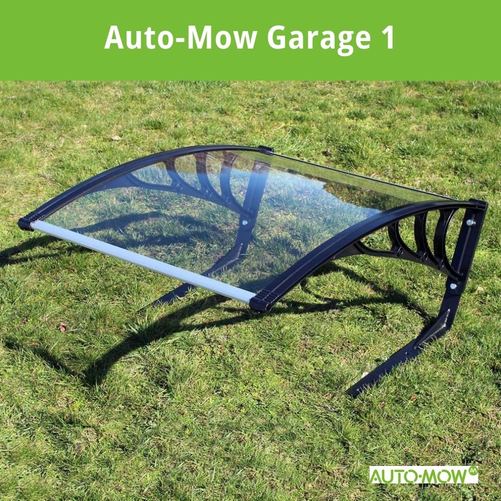 Auto-Mow 41x30x18 Inches Robotic Lawnmower Garage 1 (Black/Clear) No Maintenance / 103x77x45.5cm