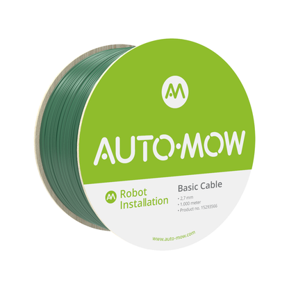 Auto-Mow Boundary Wire 9 Gauge AWG Basic Cable (2.7mm) Thick, Green