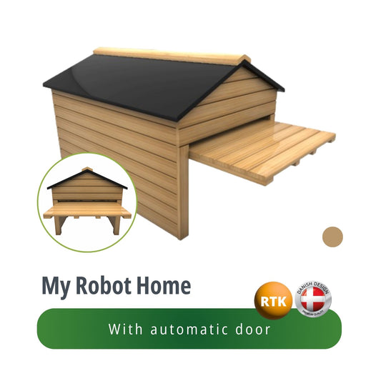 My Robot Home (Nature) Robotic Lawnmower Garage Storage Shed 42x30x28 Inches