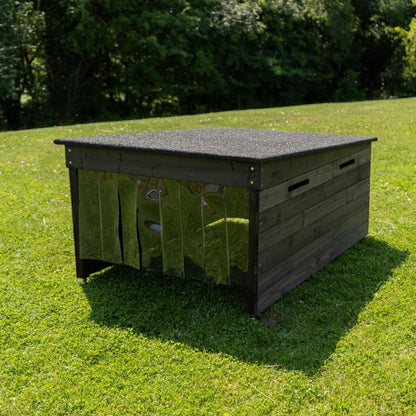 The Cube (Nature or Black) Robotic Lawnmower Garage Storage Shed 41x29x20 or 37x26x18 Inches